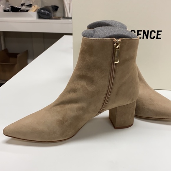 L'AGENCE Jeanne Bootie in Sand Suede - Picture 2 of 3